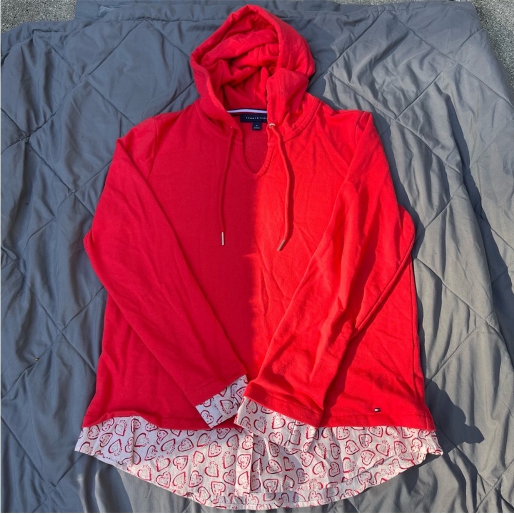 Tommy Hilfiger red heart hoodie